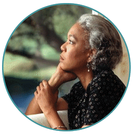 Woman gazing into distance